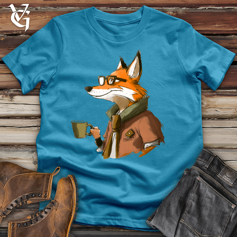 Viking Goods Corporate Fox Cotton Tee Aqua / L