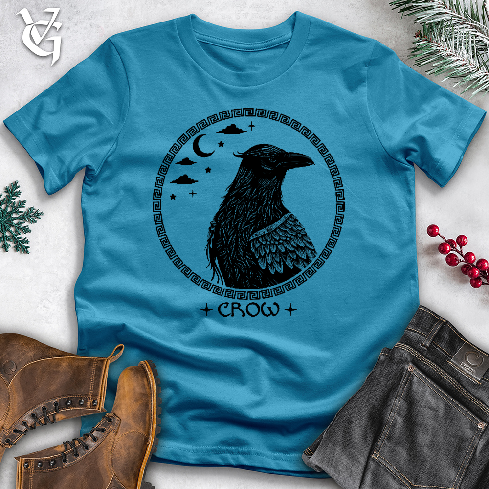 Viking Goods Cosmic Crow Cotton Tee Aqua / L