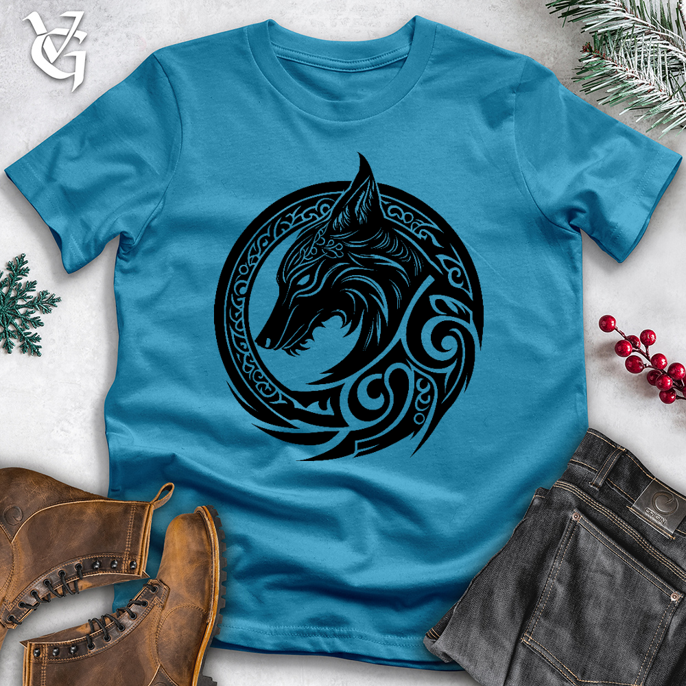 Viking Goods Master Wolf Cotton Tee Aqua / L