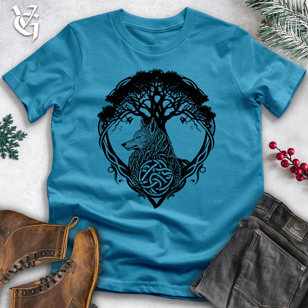 Viking Goods Protector Of The Forest Cotton Tee Aqua / L
