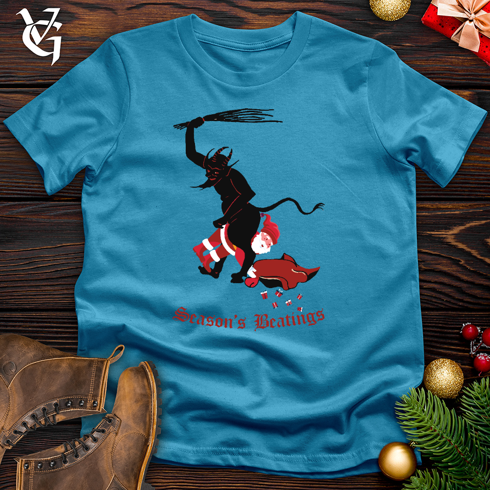 Viking Goods Seasons Beating Cotton Tee Aqua / L