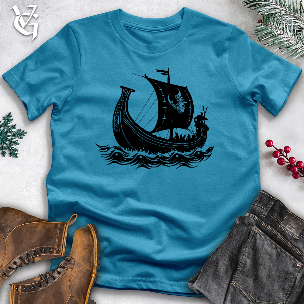 Viking Goods The Ocean Has Eyes Cotton Tee Aqua / L