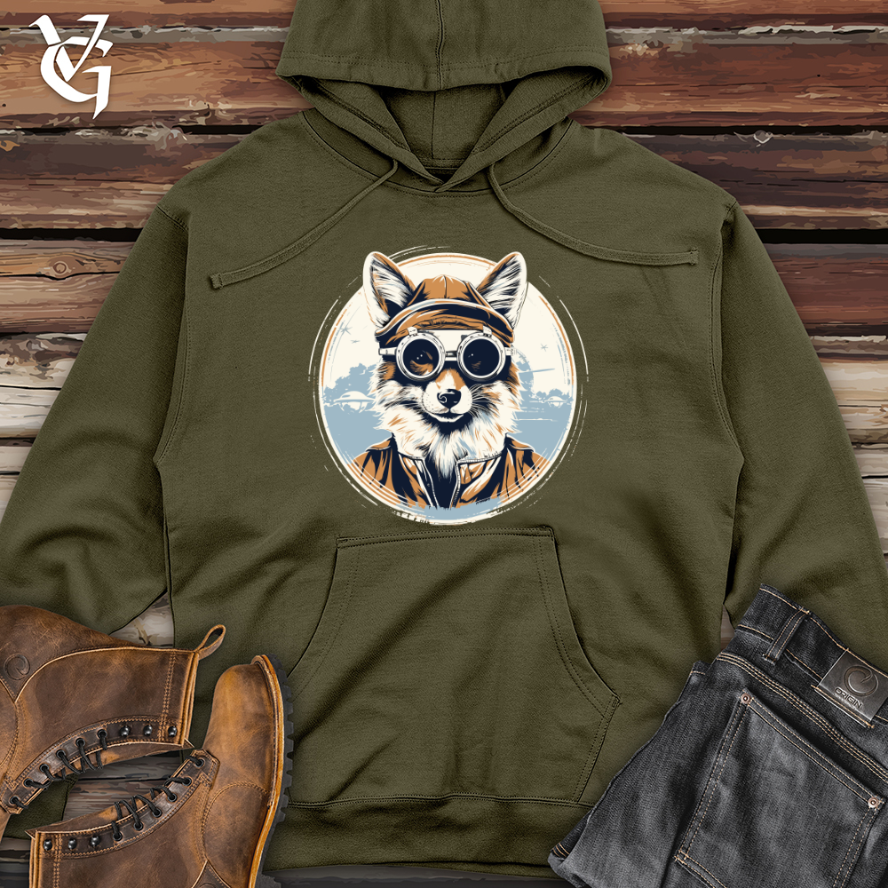 Viking Goods AeroFox Fixer Midweight Hooded Sweatshirt Army / L