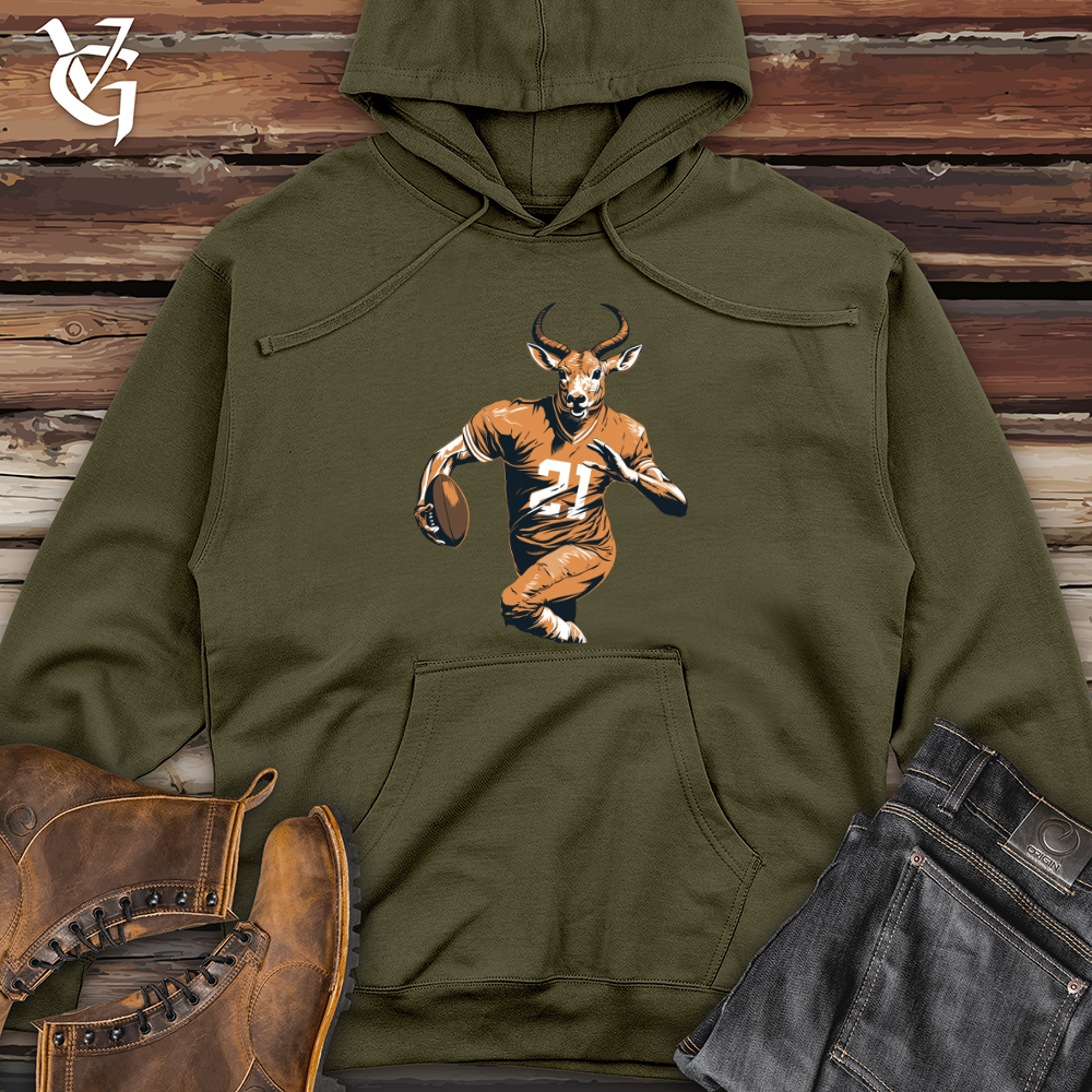 Viking Goods Antelope Gridiron Glory Midweight Hooded Sweatshirt Army / L