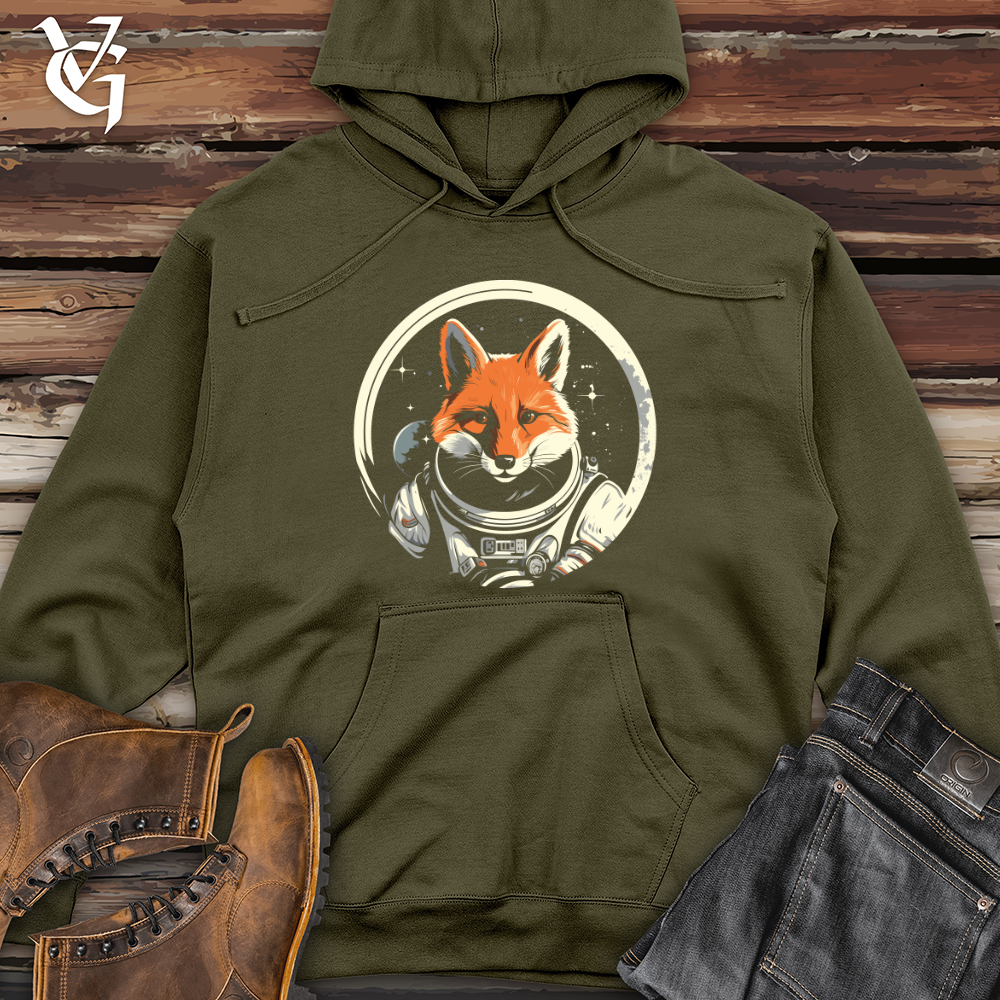 Viking Goods Astro Fox Expedition Midweight Hooded Sweatshirt Army / L
