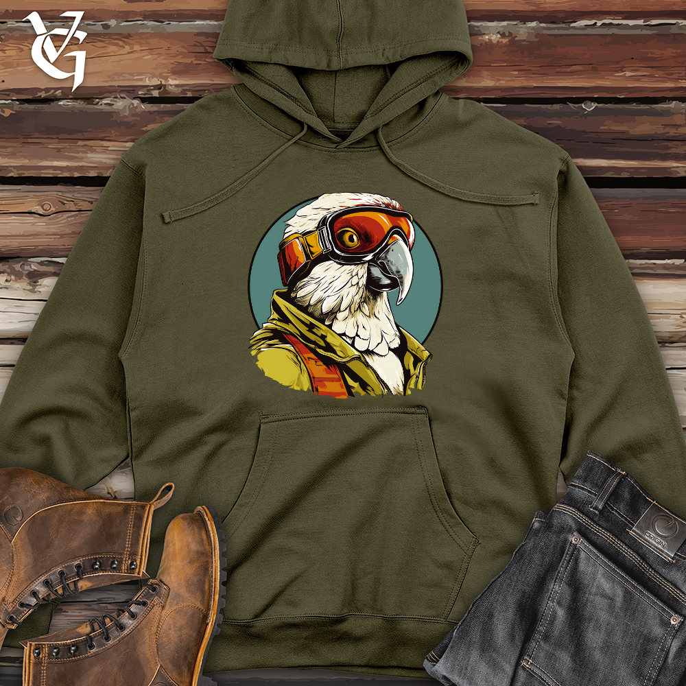 Viking Goods Avian Ace Aviator Midweight Hooded Sweatshirt Army / L