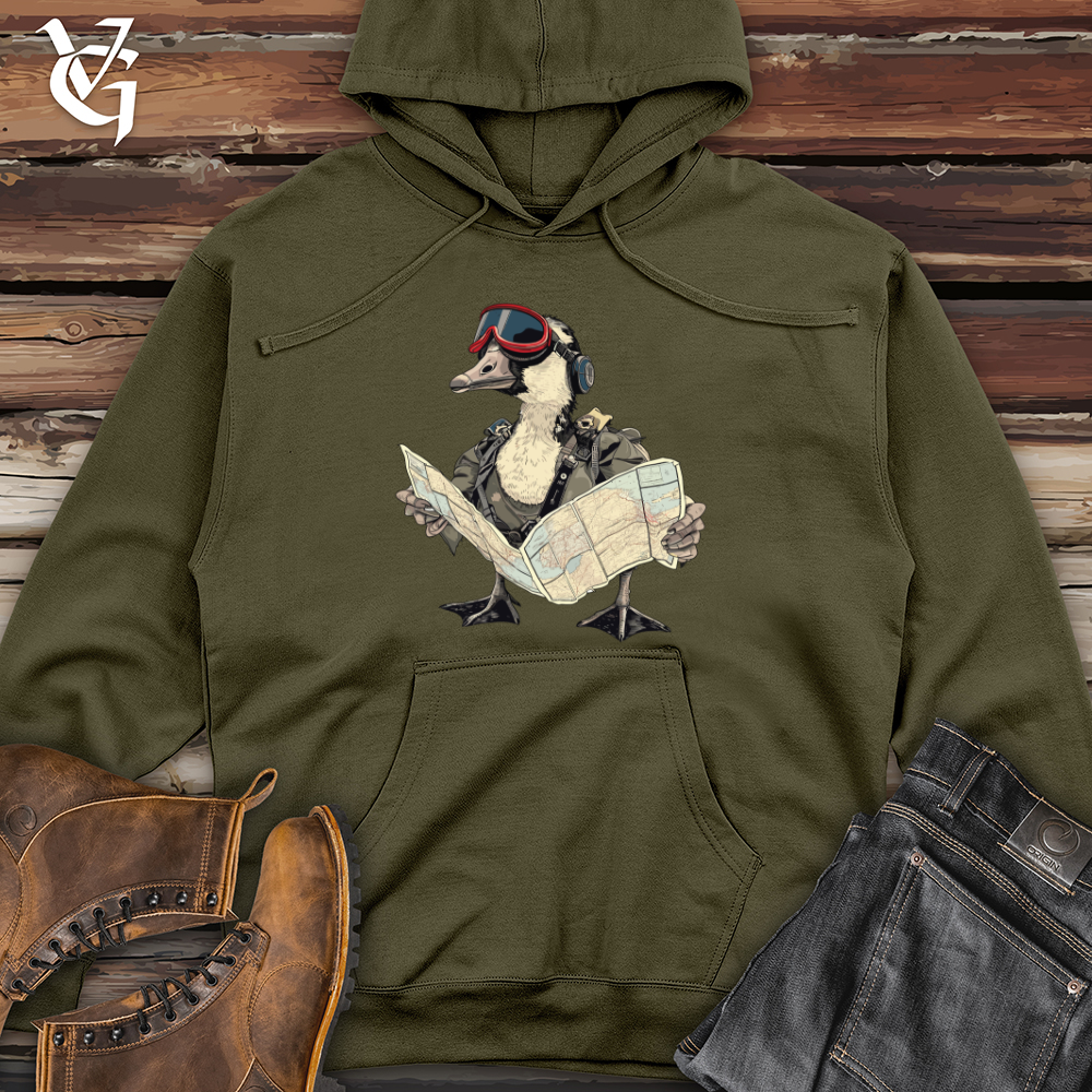 Viking Goods Aviator Duck Navigator Midweight Hooded Sweatshirt Army / L