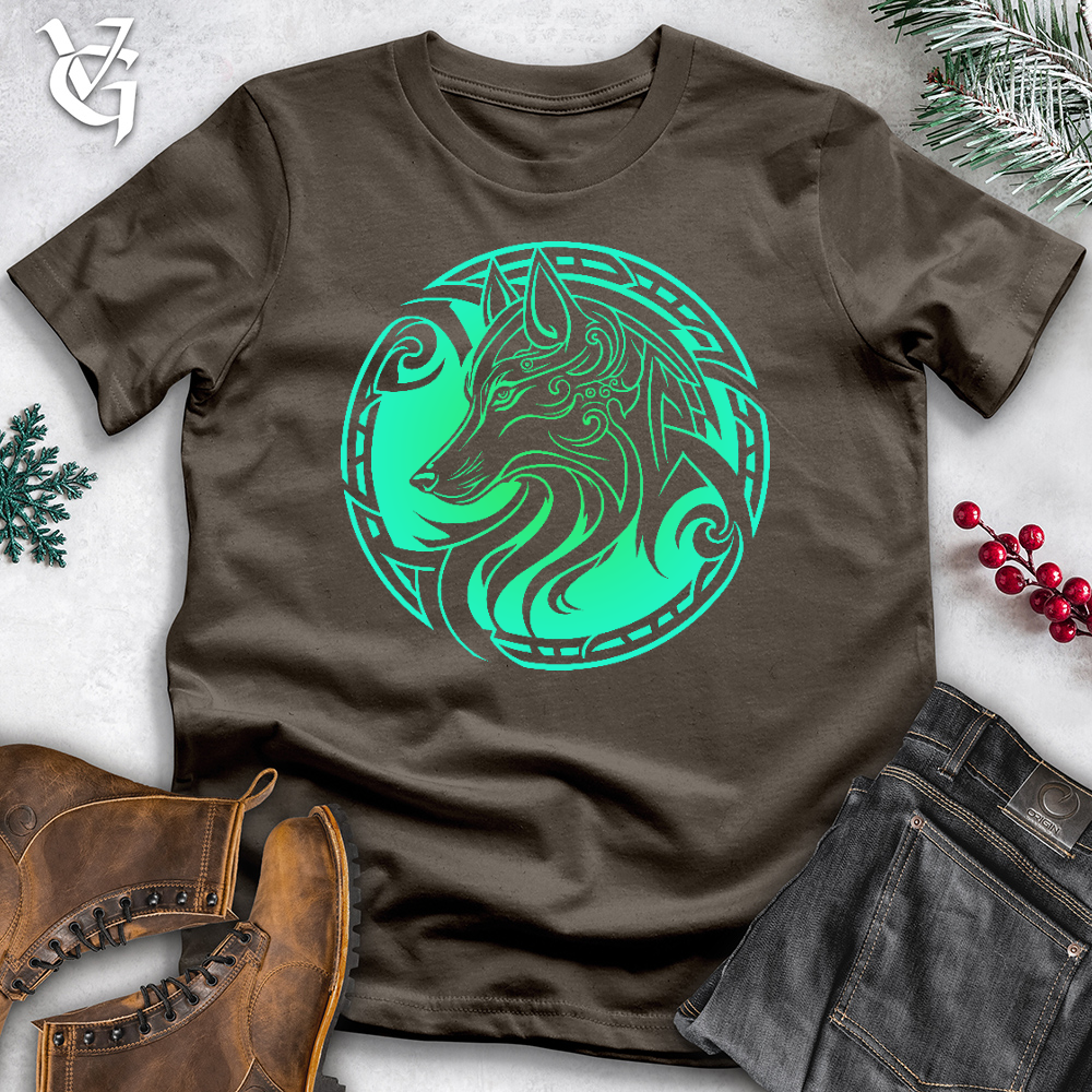 Viking Goods Celtic Wolf Cotton Tee Army / L