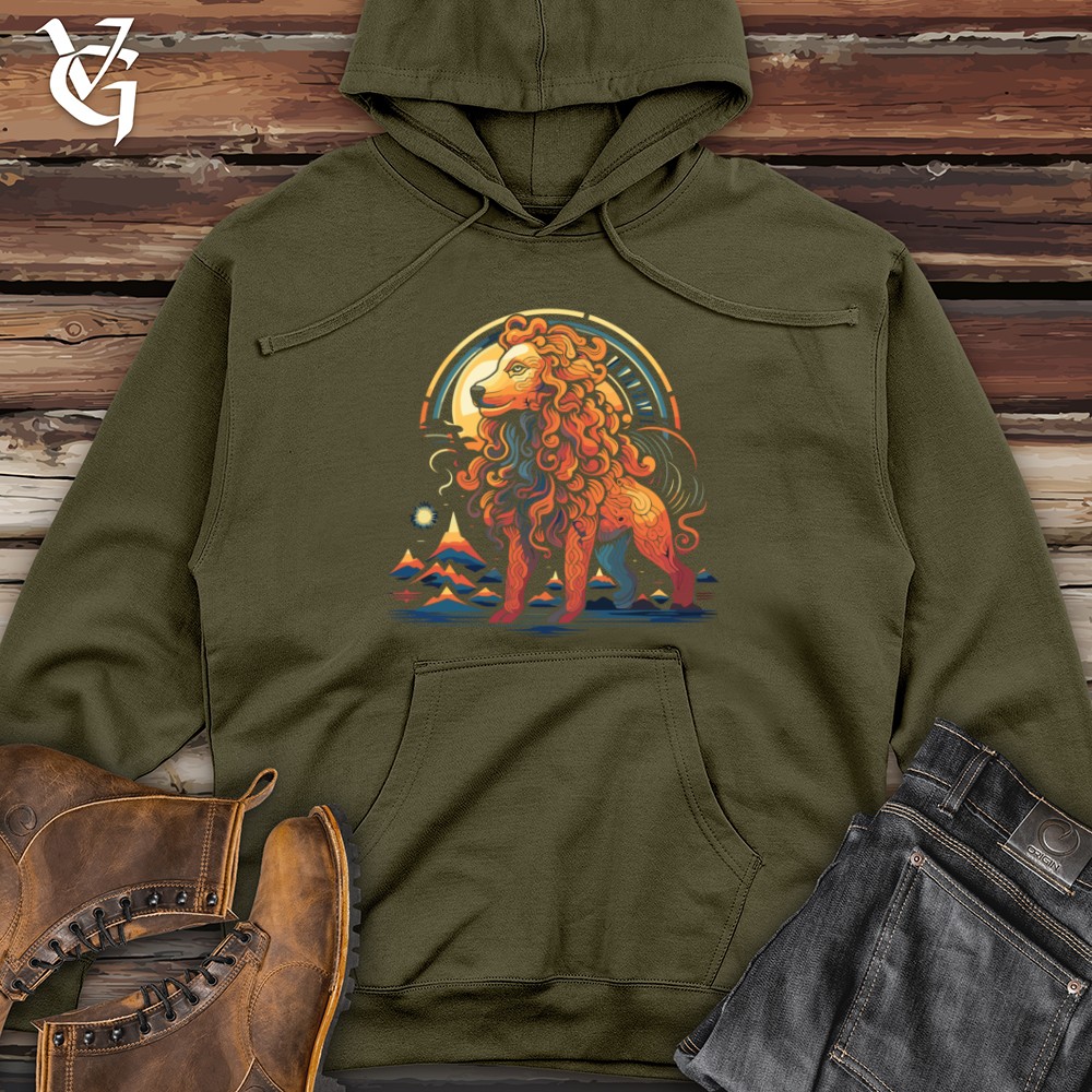 Viking Goods Cosmic Doodle Midweight Hooded Sweatshirt Army / L