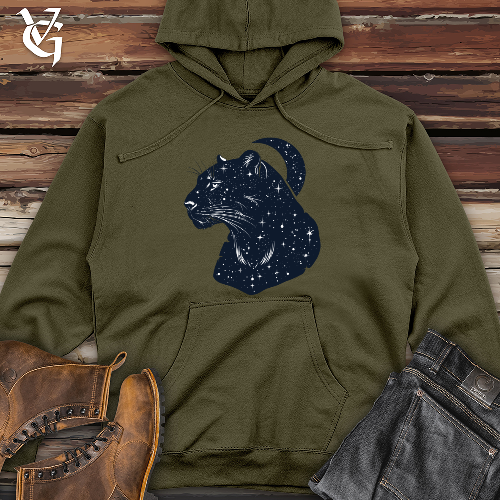 Viking Goods Cosmic Panther Essence Midweight Hooded Sweatshirt Army / L
