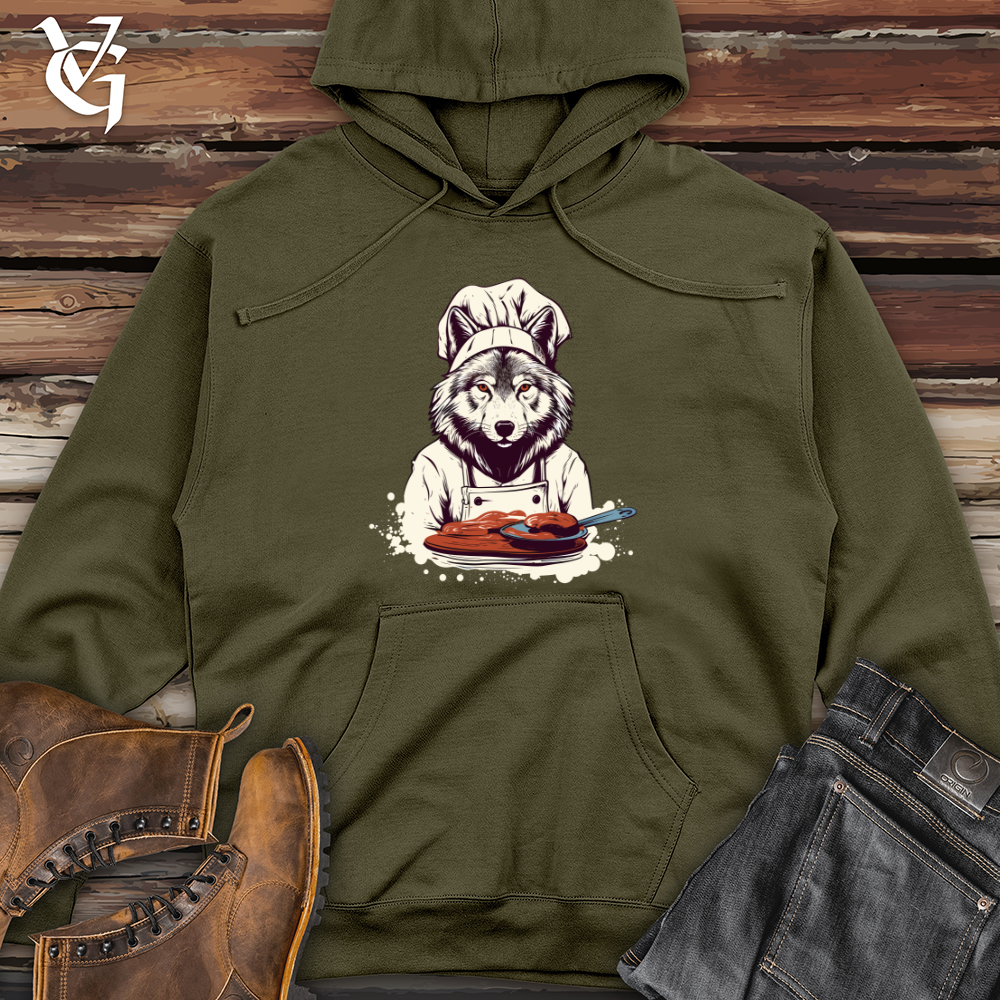 Viking Goods Culinary Howler Midweight Hooded Sweatshirt Army / L