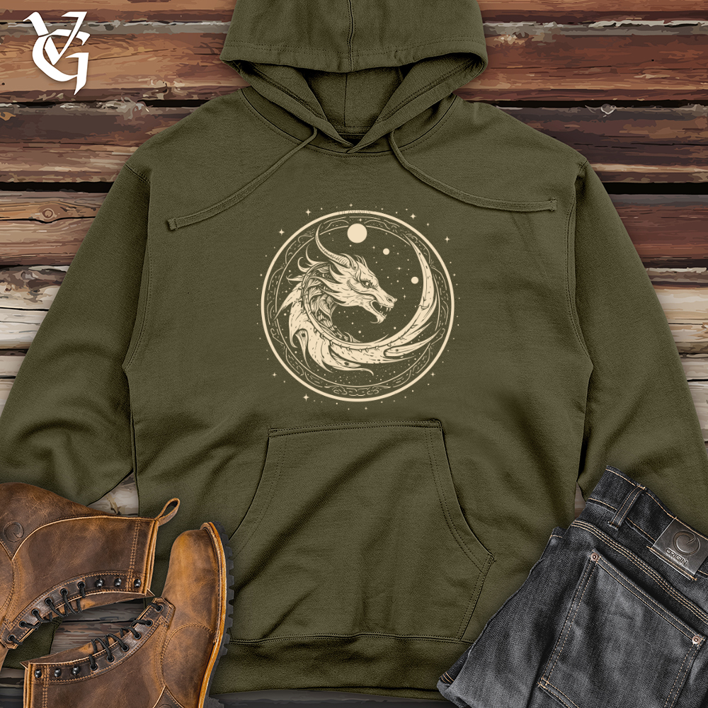 Viking Goods Dragon Celestial Cycle Midweight Hooded Sweatshirt Army / L