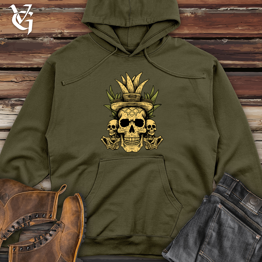 Viking Goods Enigmatic Pineapple Necromancer Midweight Hooded Sweatshirt Army / L
