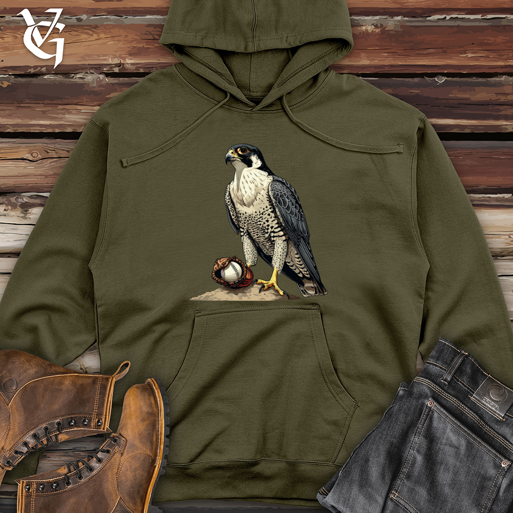 Viking Goods Falcon Baseball Champion Midweight Hooded Sweatshirt Army / L