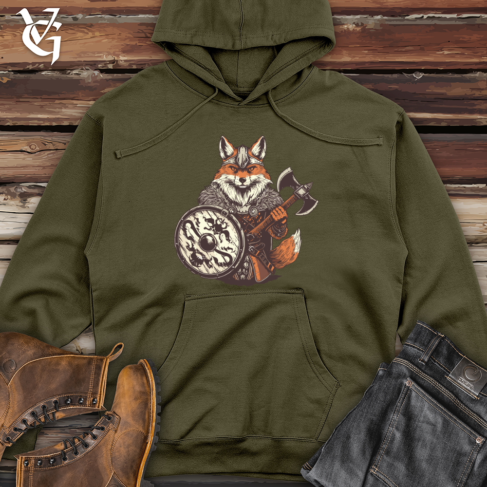 Viking Goods Fox Viking Courage Midweight Hooded Sweatshirt Army / L