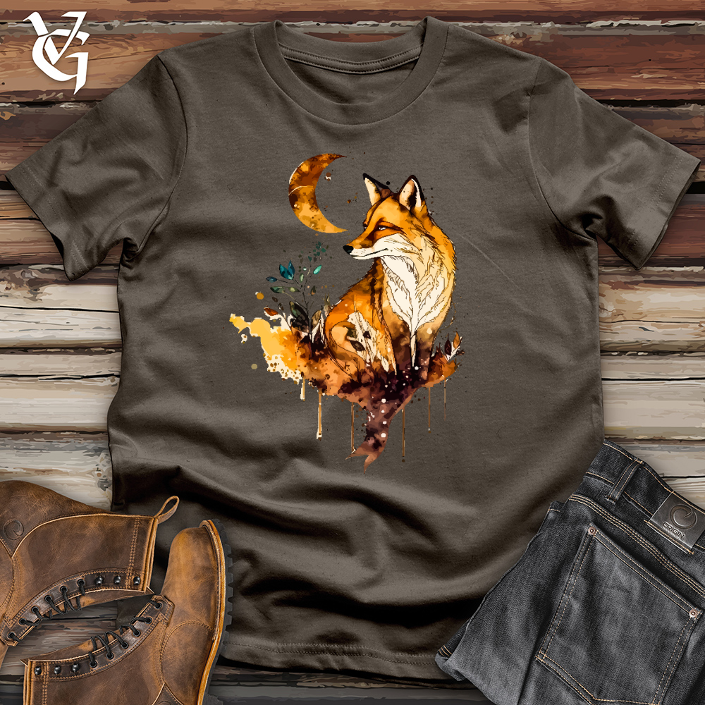 Viking Goods Fox Watercolor Cotton Tee Army / L
