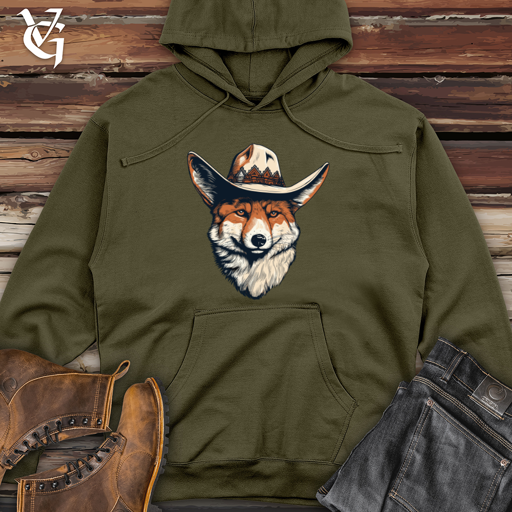 Viking Goods Fox Western Wanderer Midweight Hooded Sweatshirt Army / L