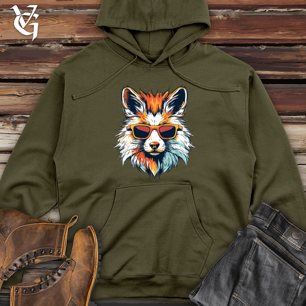 Viking Goods Foxy Frenzy Midweight Hooded Sweatshirt Army / L