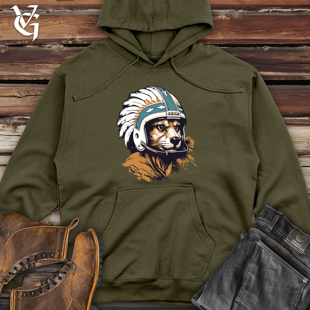 Viking Goods Foxy Touchdown Midweight Hooded Sweatshirt Army / L