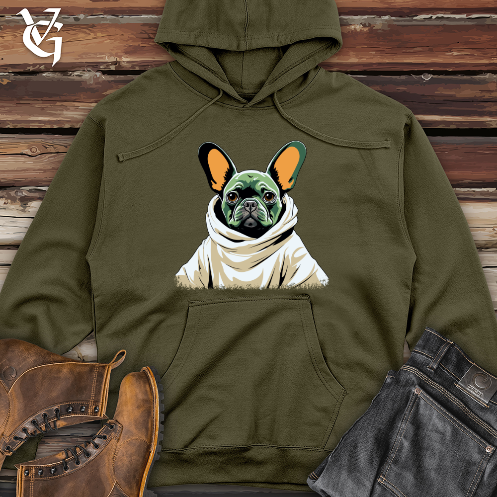 Viking Goods French Bulldog Master Midweight Hooded Sweatshirt Army / L