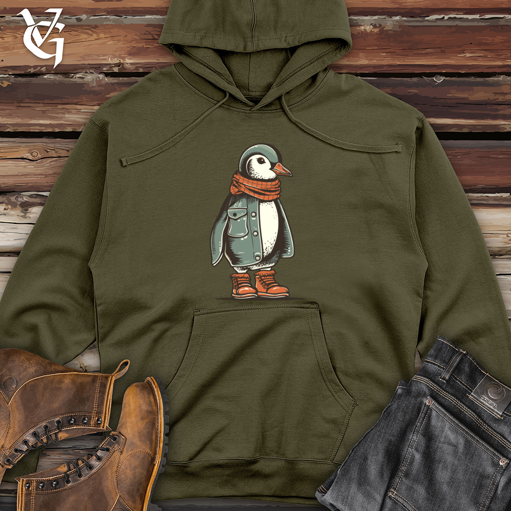 Viking Goods Frosty Footsteps Midweight Hooded Sweatshirt Army / L