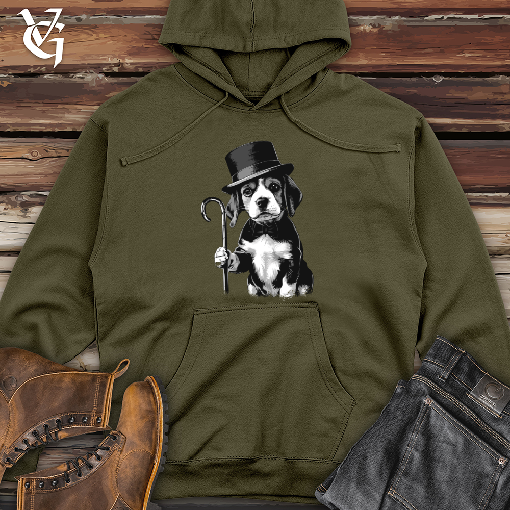 Viking Goods Gentleman Puppy Elegance Midweight Hooded Sweatshirt Army / L