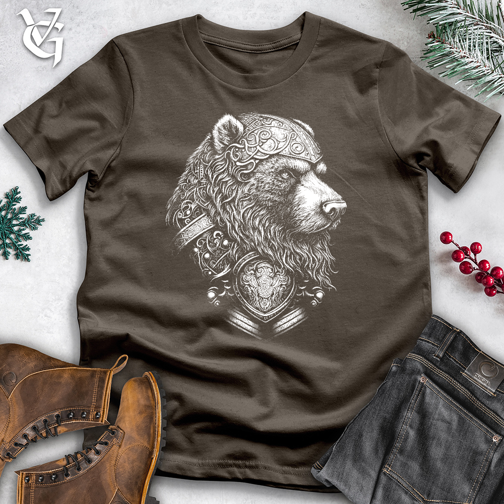 Viking Goods Handsome Celtic Bear Cotton Tee Army / L