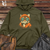 Viking Goods Hipster Cat Attitude Midweight Hooded Sweatshirt Army / L