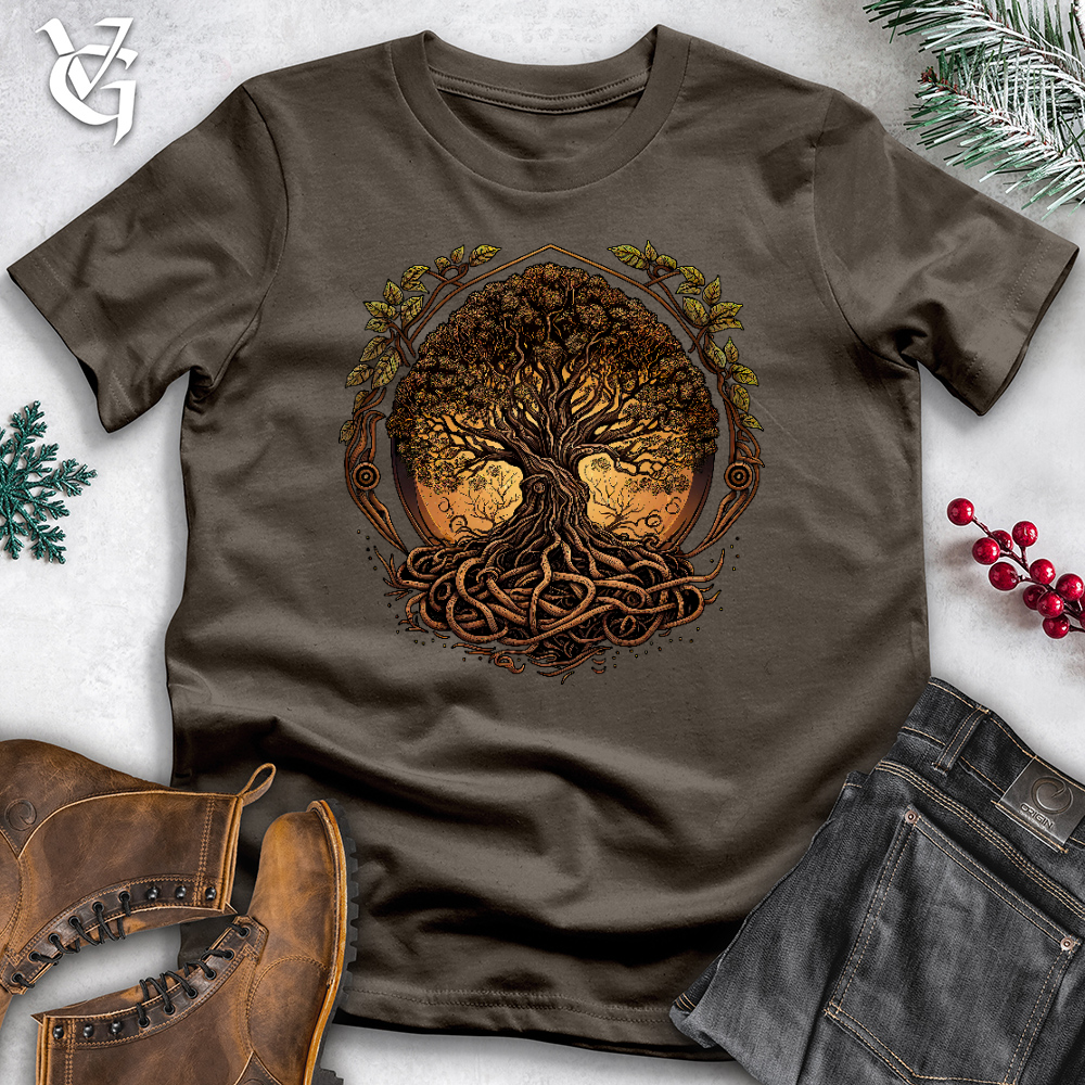 Viking Goods Illuminated Tree Cotton Tee Army / L