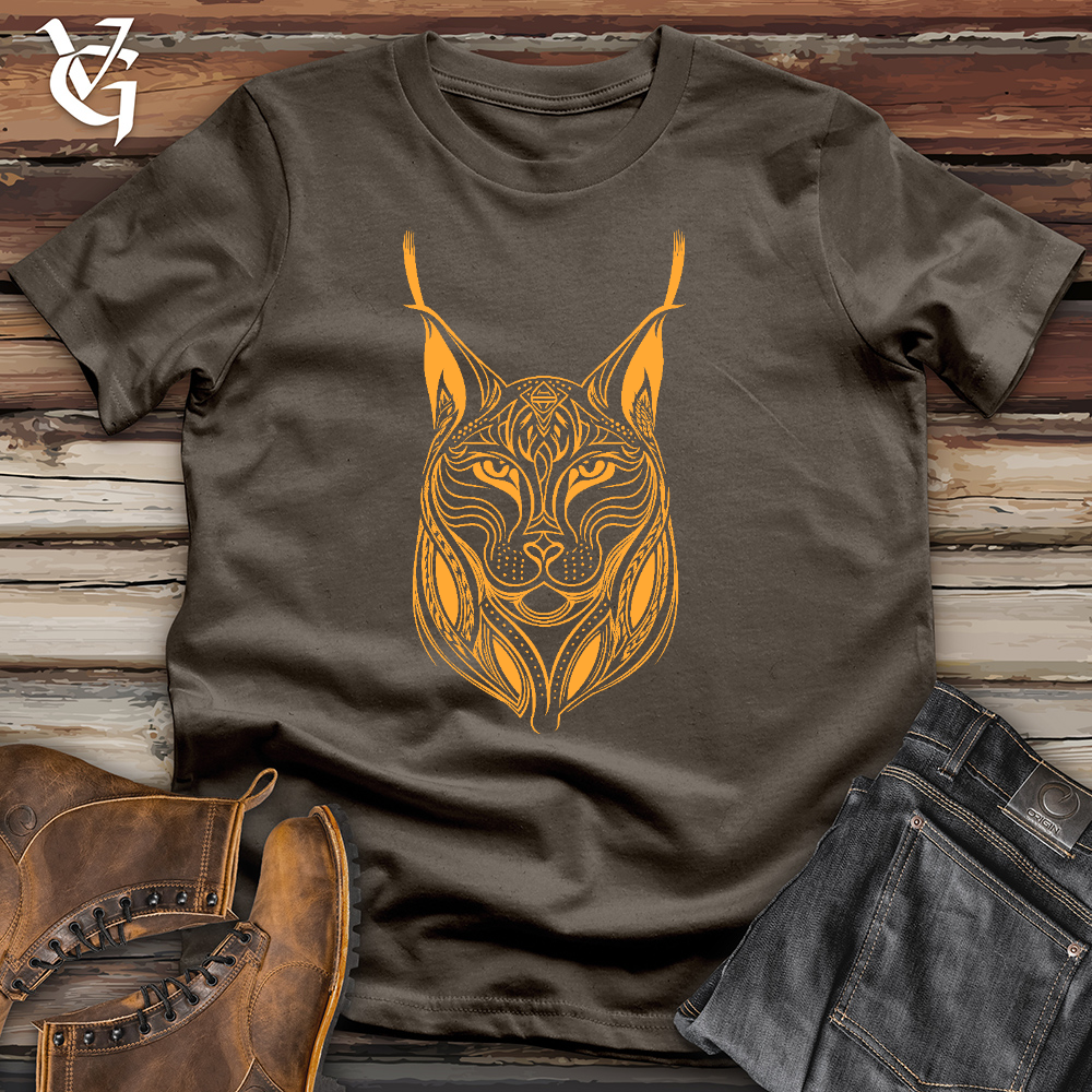 Viking Goods Intricate Lynx Cotton Tee Army / L