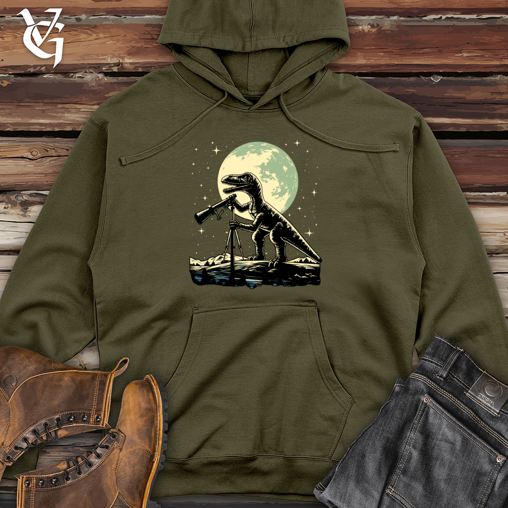 Viking Goods Jurassic Stargazer Recovered Midweight Hooded Sweatshirt Army / L