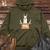 Viking Goods Llama Motivational Speech Midweight Hooded Sweatshirt Army / L