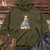 Viking Goods Llama Winter Chic Midweight Hooded Sweatshirt Army / L