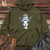 Viking Goods Llama Winter Warmth Midweight Hooded Sweatshirt Army / L