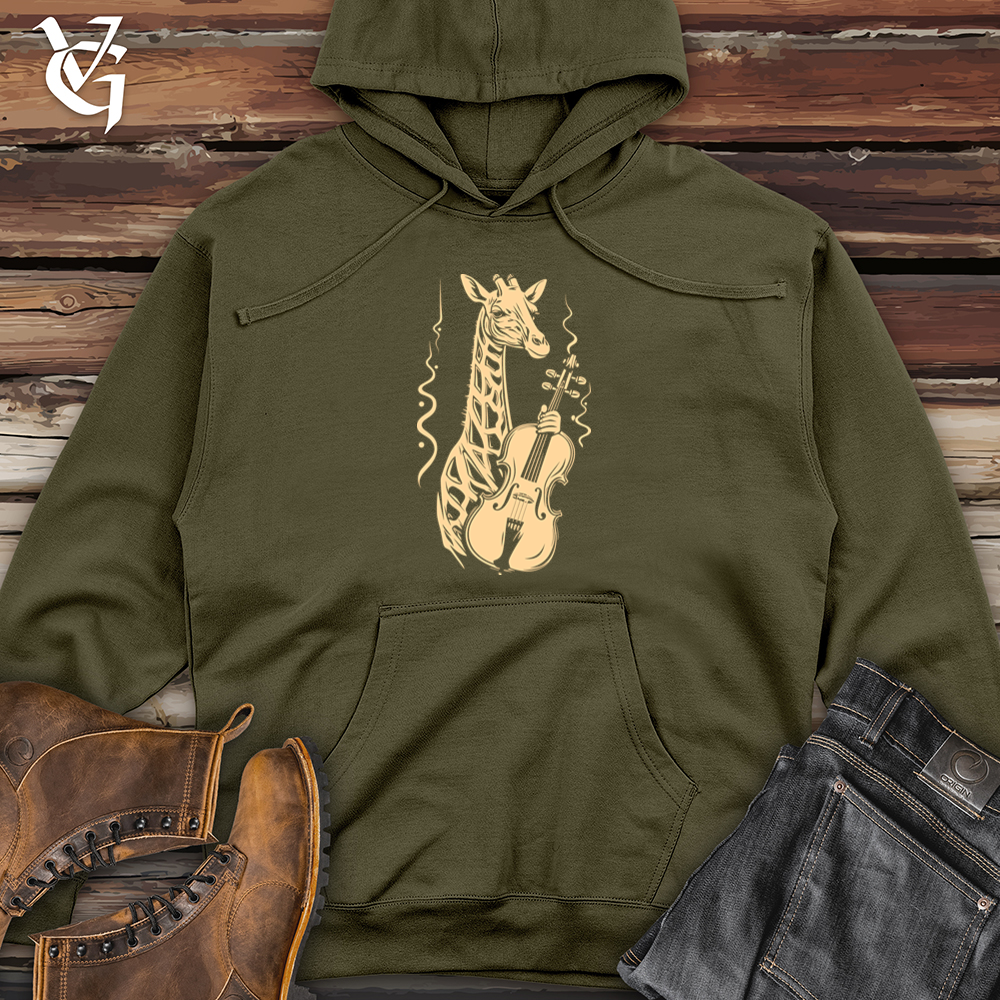 Viking Goods Melodic Giraffe Midweight Hooded Sweatshirt Army / L