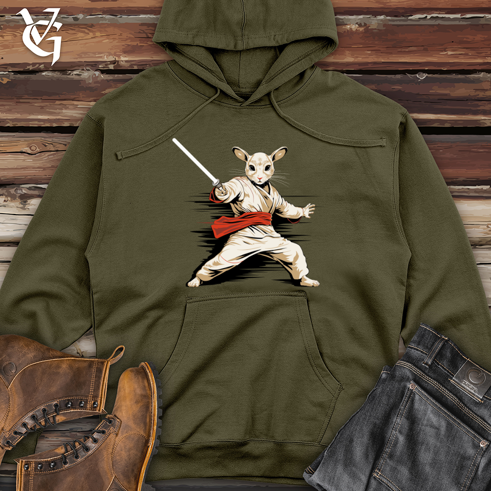Viking Goods Mouse Warrior Midweight Hooded Sweatshirt Army / L