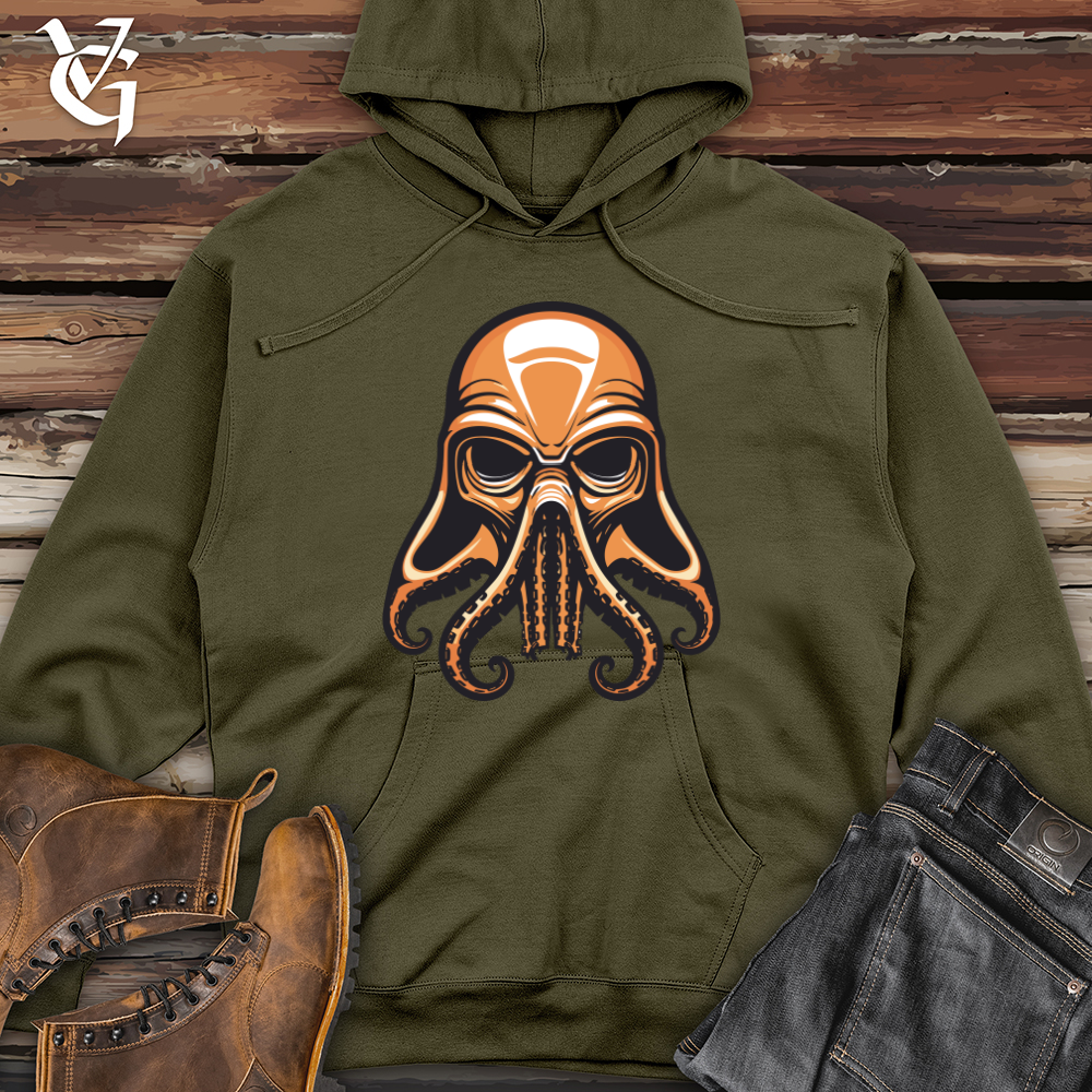 Viking Goods Octopus Helmet Midweight Hooded Sweatshirt Army / L