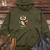 Viking Goods Owl Violinist Nocturne Midweight Hooded Sweatshirt Army / L