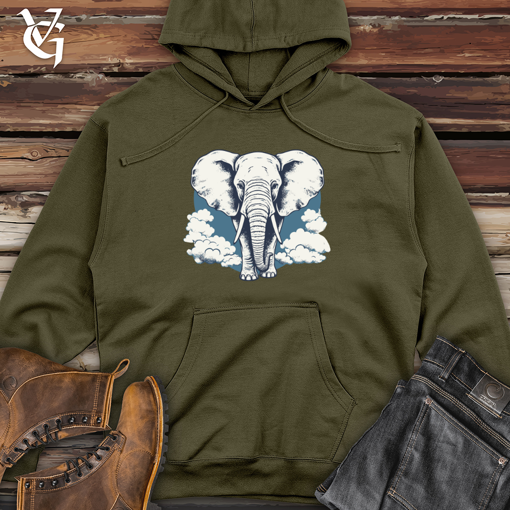 Viking Goods Pachyderm Puffs Midweight Hooded Sweatshirt Army / L