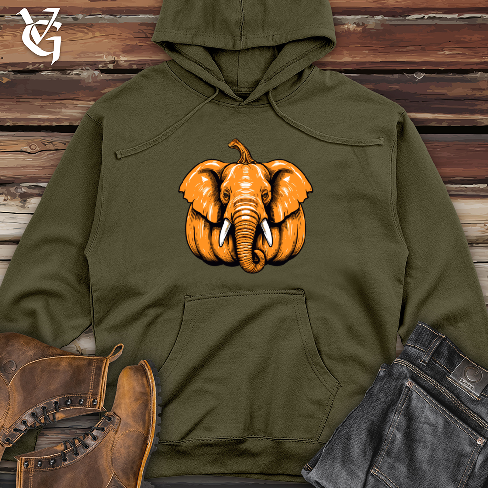 Viking Goods Pachyderm Pumpkin Midweight Hooded Sweatshirt Army / L