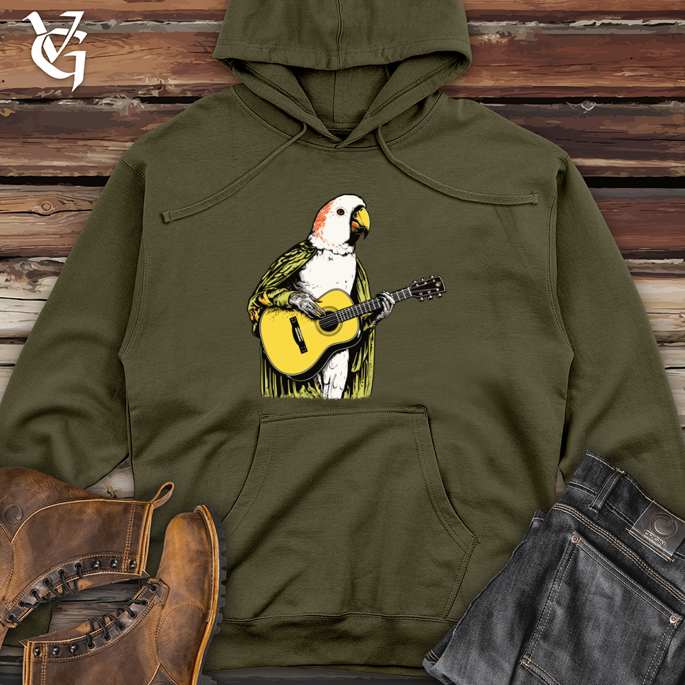 Viking Goods Parrot Acoustic Solo Midweight Hooded Sweatshirt Army / L