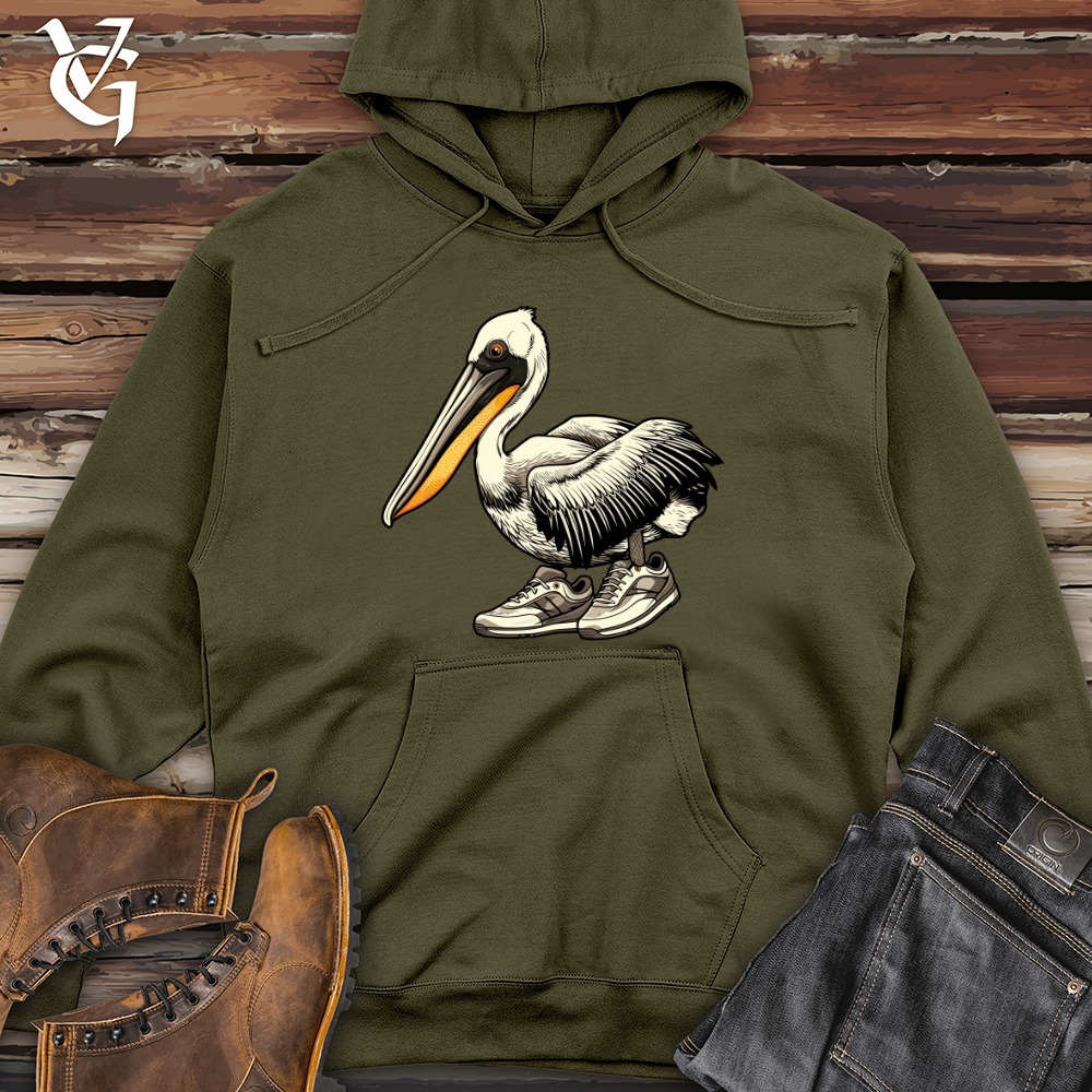 Viking Goods Pelican Pier Stride Sneaker Glide Midweight Hooded Sweatshirt Army / L