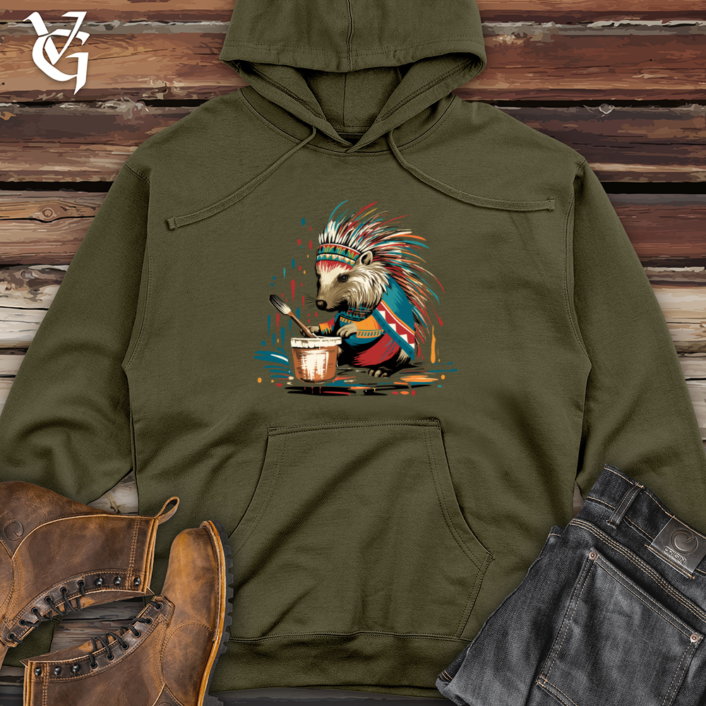 Viking Goods Quilled Artistry Midweight Hooded Sweatshirt Black / L