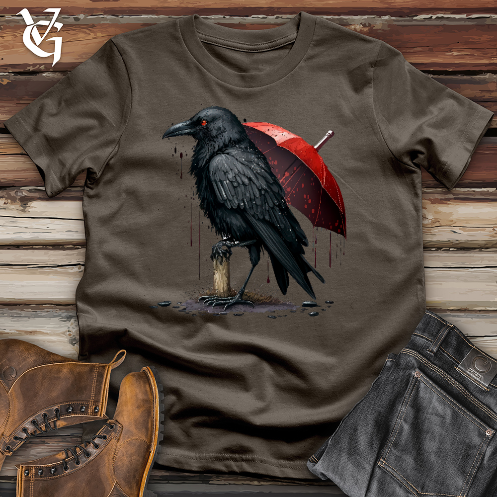Viking Goods Raven In The Rain Cotton Tee Army / L