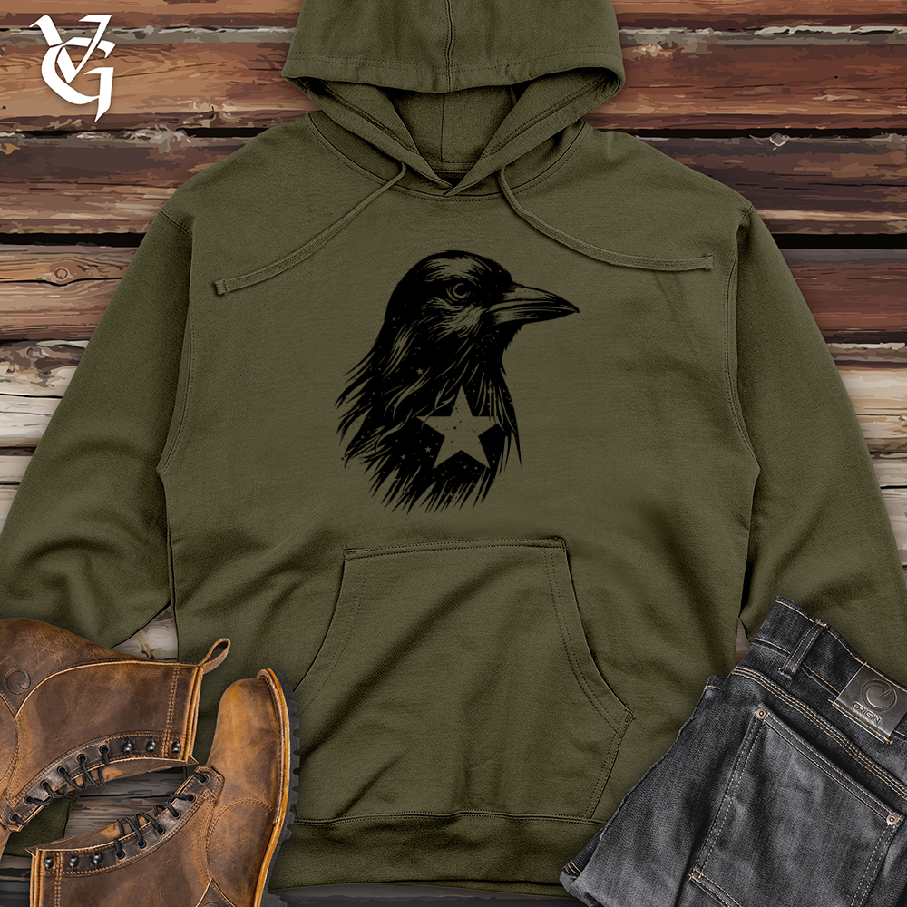 Viking Goods Raven Melody Midweight Hooded Sweatshirt Army / L