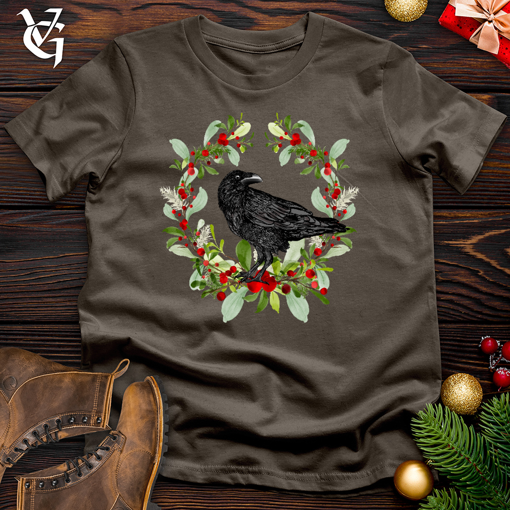 Viking Goods Raven of the Holly Cotton Tee Army / L