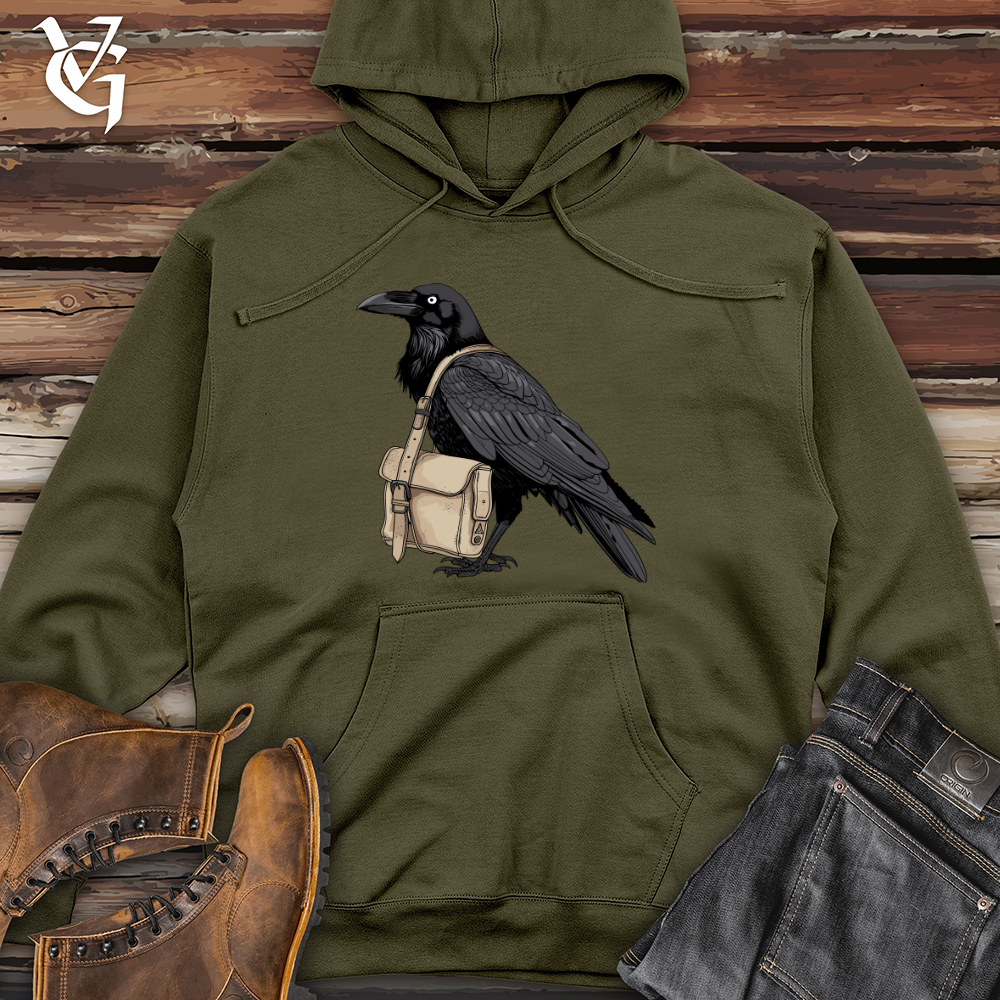 Viking Goods Raven Postal Carrier Midweight Hooded Sweatshirt Army / L