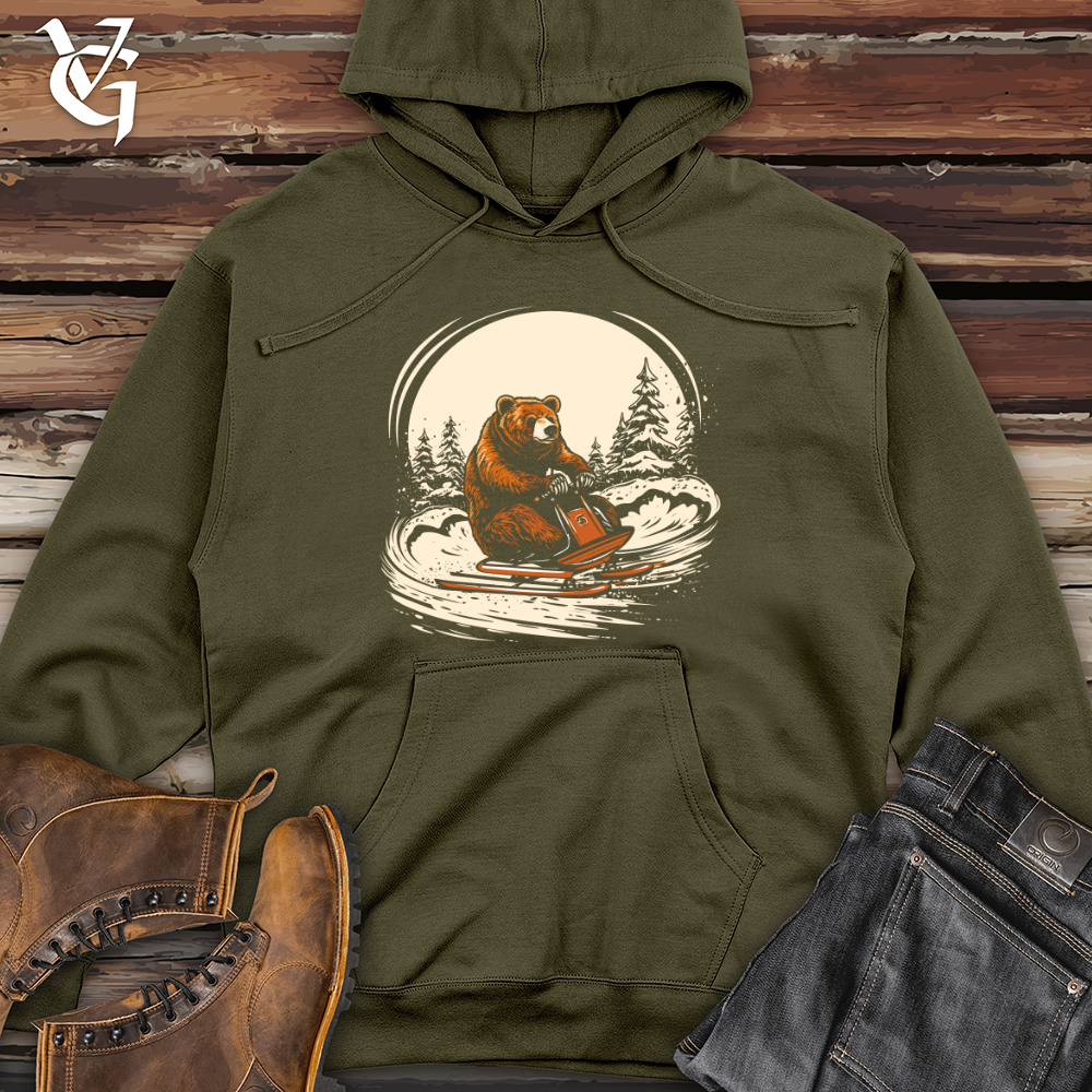 Viking Goods Retro Glide Midweight Hooded Sweatshirt Army / L