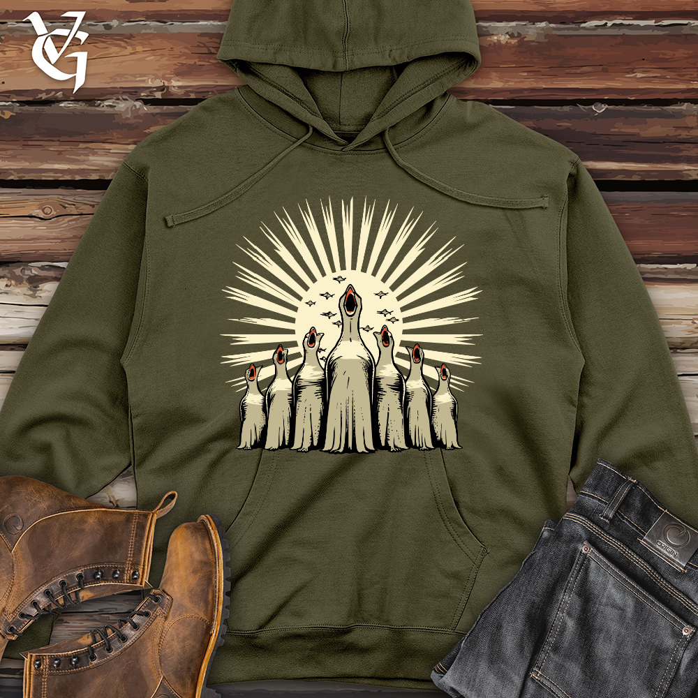 Viking Goods Retro Gospel Flight Midweight Hooded Sweatshirt Army / L