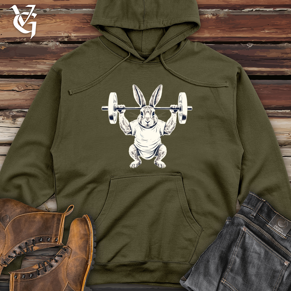 Viking Goods Retro Hopper Strength Midweight Hooded Sweatshirt Army / L